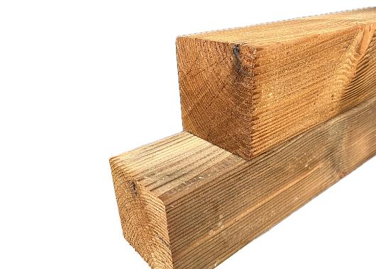 Douglas palen geschaafd geimpregneerd 140x140