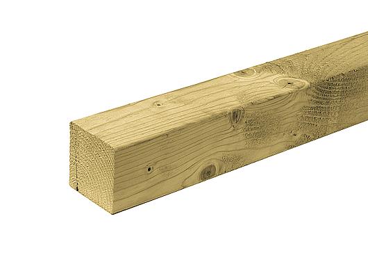 Palen geschaafd vuren geimpregneerd 140x140