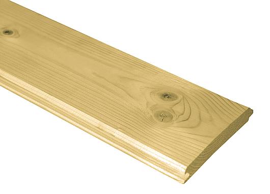 Blokhutprofielplank  vuren geimpregneerd 22x120