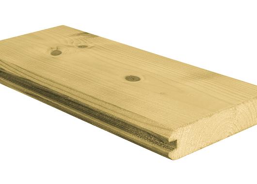 Blokhutprofielplank  vuren geimpregneerd 28x145