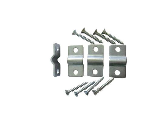 Gaasbevestiging gegalvaniseerd set voor 4 stuks excl. schroeven    P018953