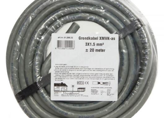 Grondkabel XMVK-AS 3x1.5   20M