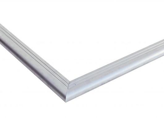 Aluminium daktrim met kraal 26mm buitenhoek 500x500mm    52.0609