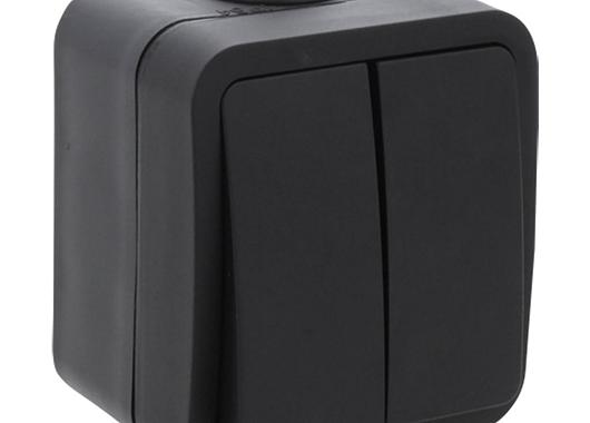 Opbouw schakelaar dubbel zwart