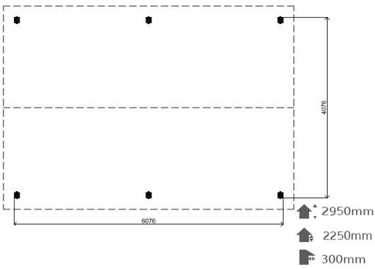 Lugarde configuratie carport C2