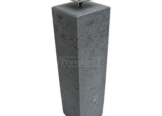 Betonpoer antraciet ruw TH-08 150x150x580mm incl. RVS stelanker    52.0890