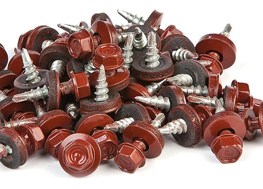 Aquapan / Easypan schroeven - rood - 20 mm - doos van 40 stuks    P020535