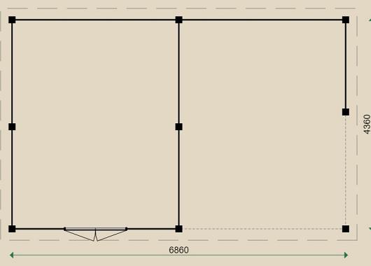 Lugarde configuratie carport CP8