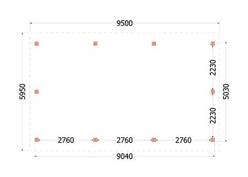 Kapschuur de Hofstee XXL 9500x5950x4600mm (bxdxh)    52.1231
