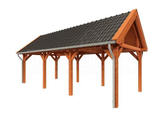 Buitenverblijf Zadeldak XL 8200x3800x3950mm (bxdxh)    52.1165