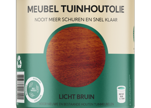 MEUBEL TUINHOUTOLIE LICHT BRUIN   0,75 LTR