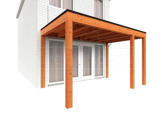 Aanbouwveranda Modena 4050x3000x2700mm (bxdxh) rechts    52.7204