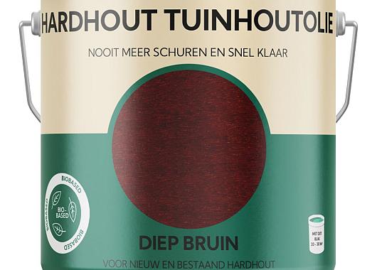 Hardhout Tuinhoutolie diep bruin
