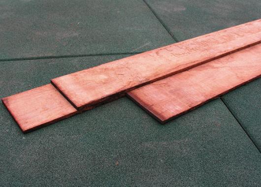 Hardhouten vijverstrook 1,0x10x350 cm 