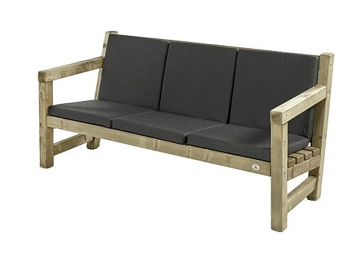 Loungebank driezits, 180 cm    0141