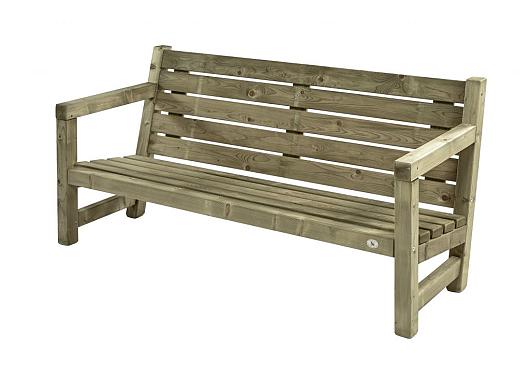 Loungebank driezits, 180 cm    0141