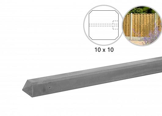 Betonpalen Eind diamantkop 2800 Antraciet of Grijs en gecoat