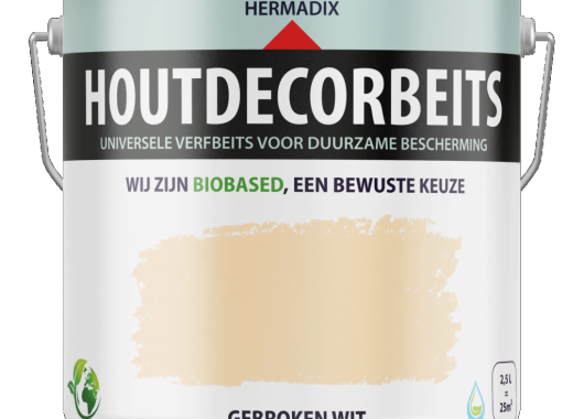 HOUTDECOR 601 GEBROKEN WIT