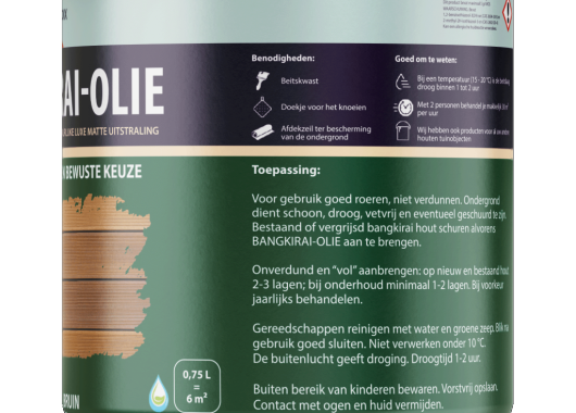 HERMADIX BANGKIRAI-OLIE   0,75 LTR