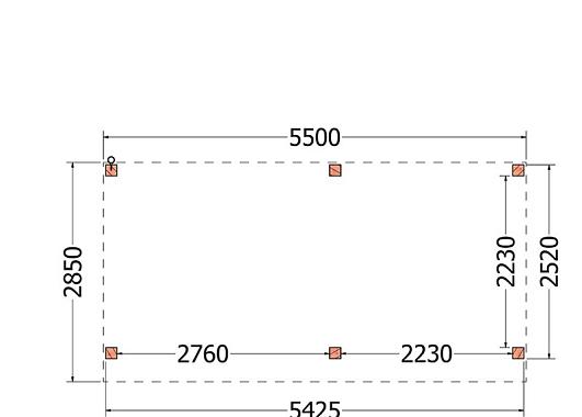 Buitenverblijf Refter XL 5500x2850x2600mm (bxdxh)    52.1049