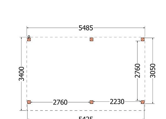Buitenverblijf Refter XL 5500x3400x2600mm (bxdxh)    52.1050