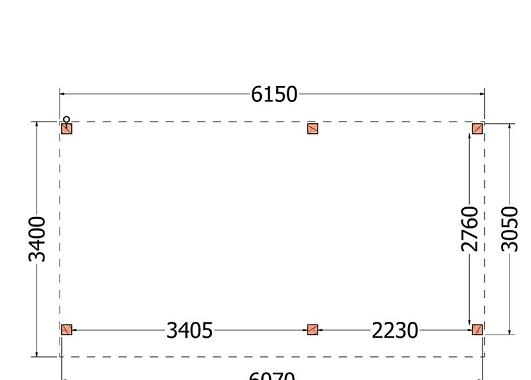 Buitenverblijf Refter XL 6150x3400x2600mm (bxdxh)    52.1058