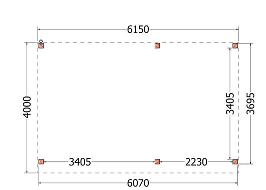 Buitenverblijf Refter XL 6150x4000x2600mm (bxdxh)    52.1059