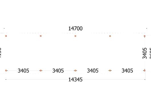 Buitenverblijf Siena 14700x4150x2500mm (bxdxh)    52.6906