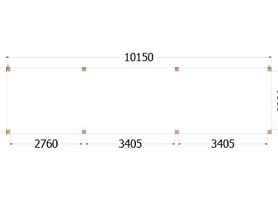 Buitenverblijf Palermo 10150x2550x2450mm (bxdxh)    52.2062