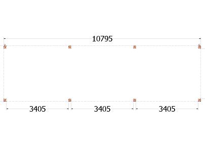Buitenverblijf Palermo 10800x3100x2450mm (bxdxh)    52.2069