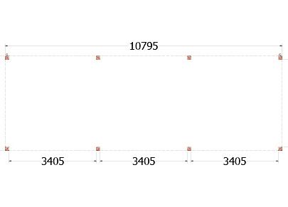 Buitenverblijf Palermo 10800x3700x2450mm (bxdxh)    52.2070