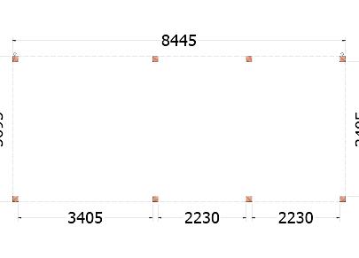Buitenverblijf Palermo 8450x3700x2450mm (bxdxh)    52.2049