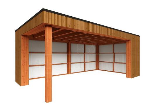 Buitenverblijf Capri 6100x3750x2550mm (bxdxh) model rechts alleen constructie    52.4042