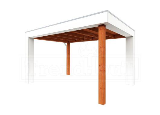 Buitenverblijf Verona model links 4000x3350x2500mm (bxdxh)    52.1101