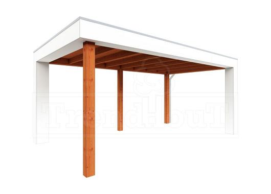 Buitenverblijf Verona model rechts 5200x3350x2500mm (bxdxh)    52.1120