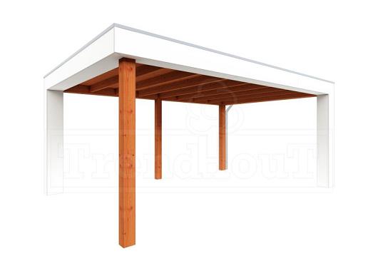 Buitenverblijf Verona model rechts 5200x4000x2500mm (bxdxh)    52.1121