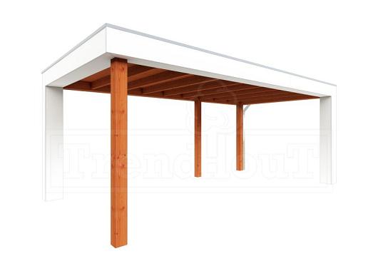 Buitenverblijf Verona model rechts 5750x3350x2500mm (bxdxh)    52.1122