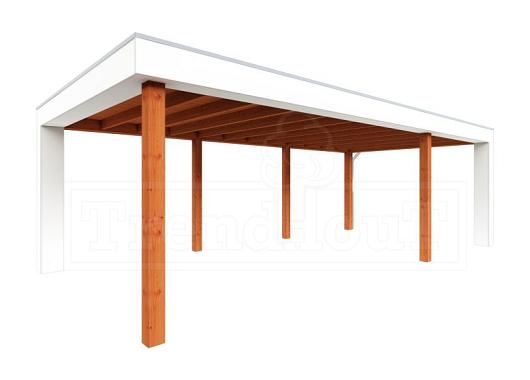 Buitenverblijf Verona model rechts 7550x4000x2500mm (bxdxh)    52.1129