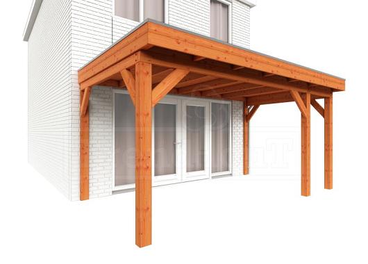 Aanbouwveranda Ancona 4800x3300x2600mm (bxdxh) rechts    52.2605