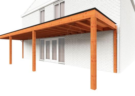 Aanbouwveranda Modena 10800x3000x2700mm (bxdxh)    52.7260