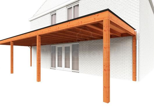 Aanbouwveranda Modena 10800x3650x2700mm (bxdxh)    52.7322