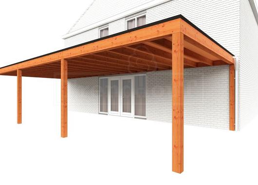 Aanbouwveranda Modena 10800x4850x2700mm (bxdxh)    52.7384