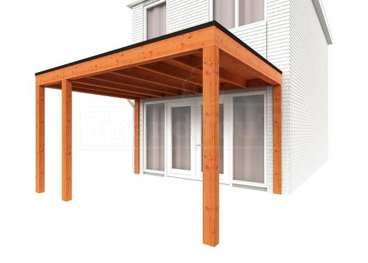 Aanbouwveranda Modena 4050x3650x2700mm (bxdxh) links    52.7264