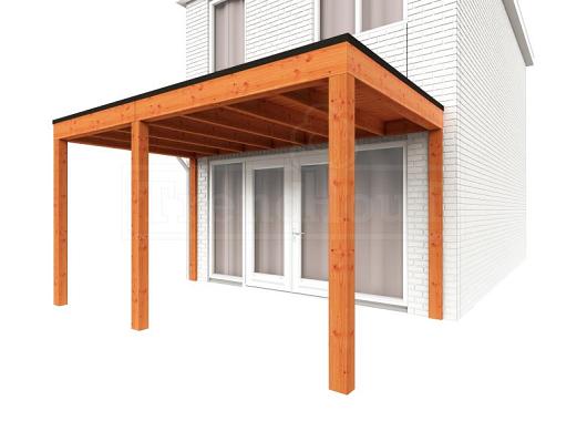 Aanbouwveranda Modena 4300x3000x2700mm (bxdxh) links    52.7206