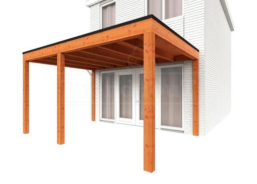 Aanbouwveranda Modena 4300x3650x2700mm (bxdxh) links    52.7268