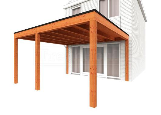 Aanbouwveranda Modena 4300x4850x2700mm (bxdxh) links    52.7330