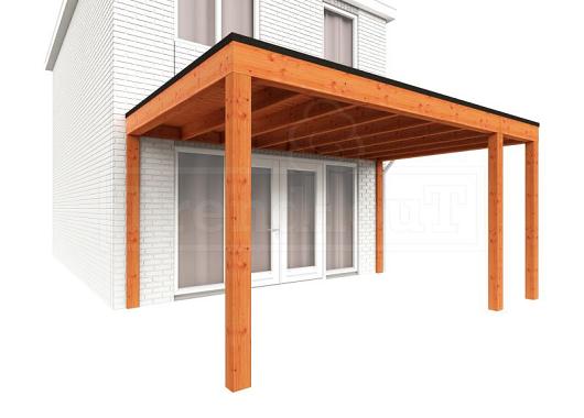 Aanbouwveranda Modena 4700x3650x2700mm (bxdxh) rechts    52.7274