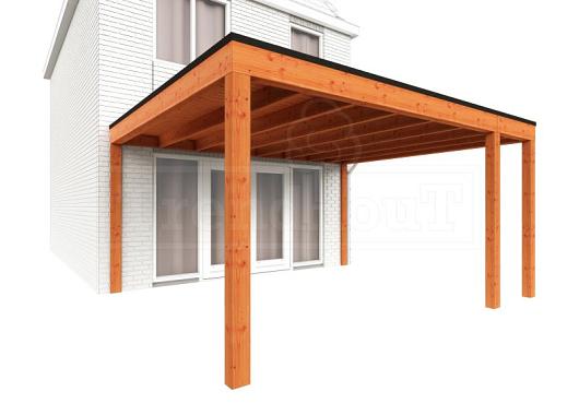 Aanbouwveranda Modena 4700x4850x2700mm (bxdxh) rechts    52.7336