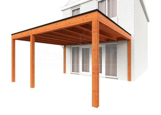 Aanbouwveranda Modena 4850x4850x2700mm (bxdxh) links    52.7338