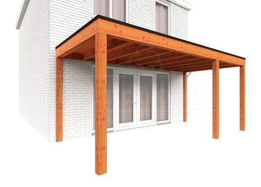 Aanbouwveranda Modena 5500x3000x2700mm (bxdxh) rechts    52.7224